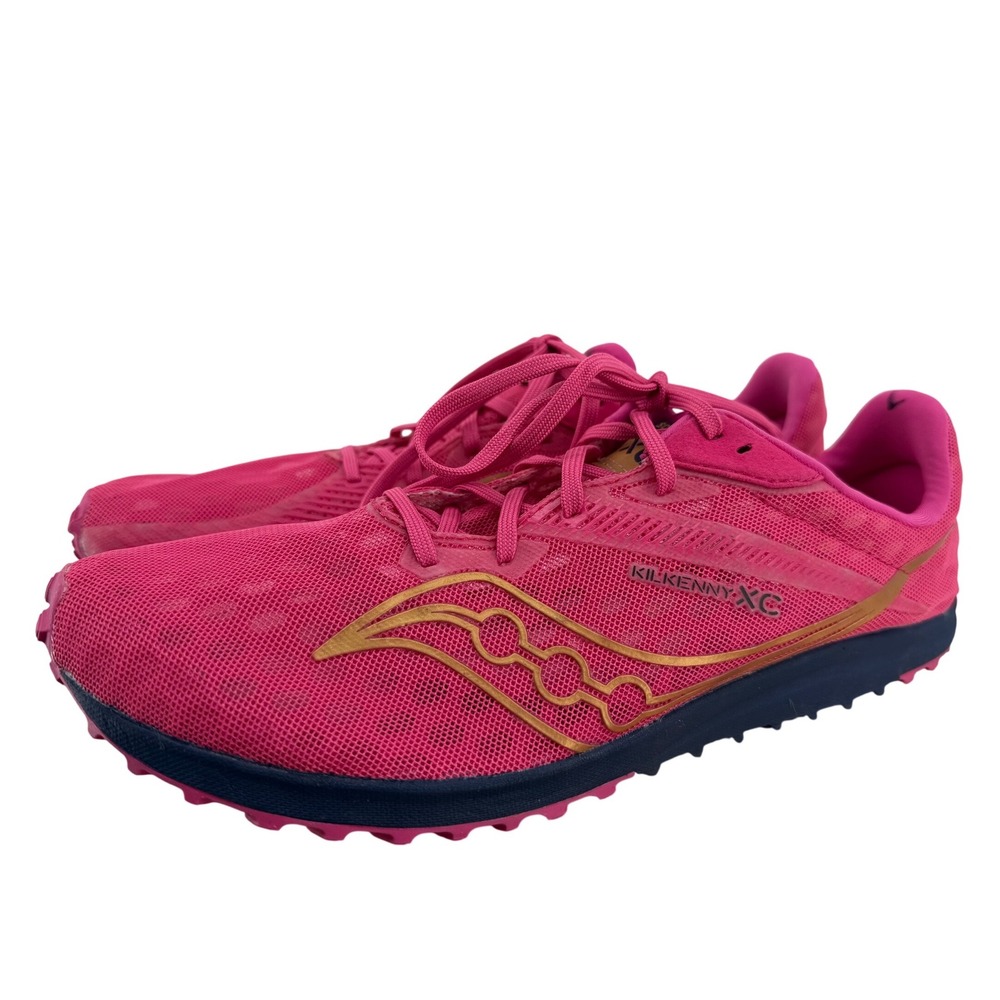 Saucony‎ Kilkenny XC Running Shoes Pink Gold Men's Size 9.5 -No Spikes